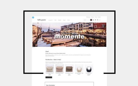 Online-Shop bellagrazia.de - realisiert mit JTL-Shop + WAWI